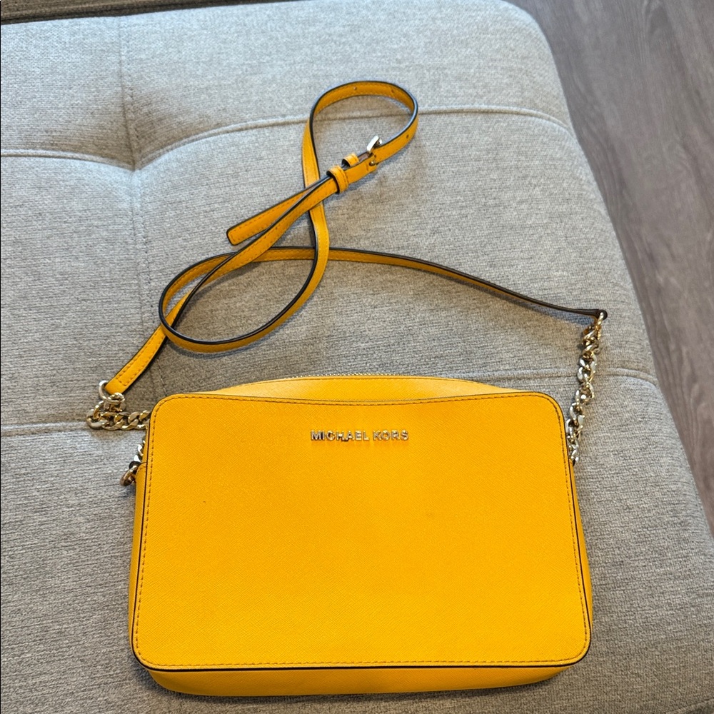 Michael Kors Vibrant Yellow Crossbody Bag